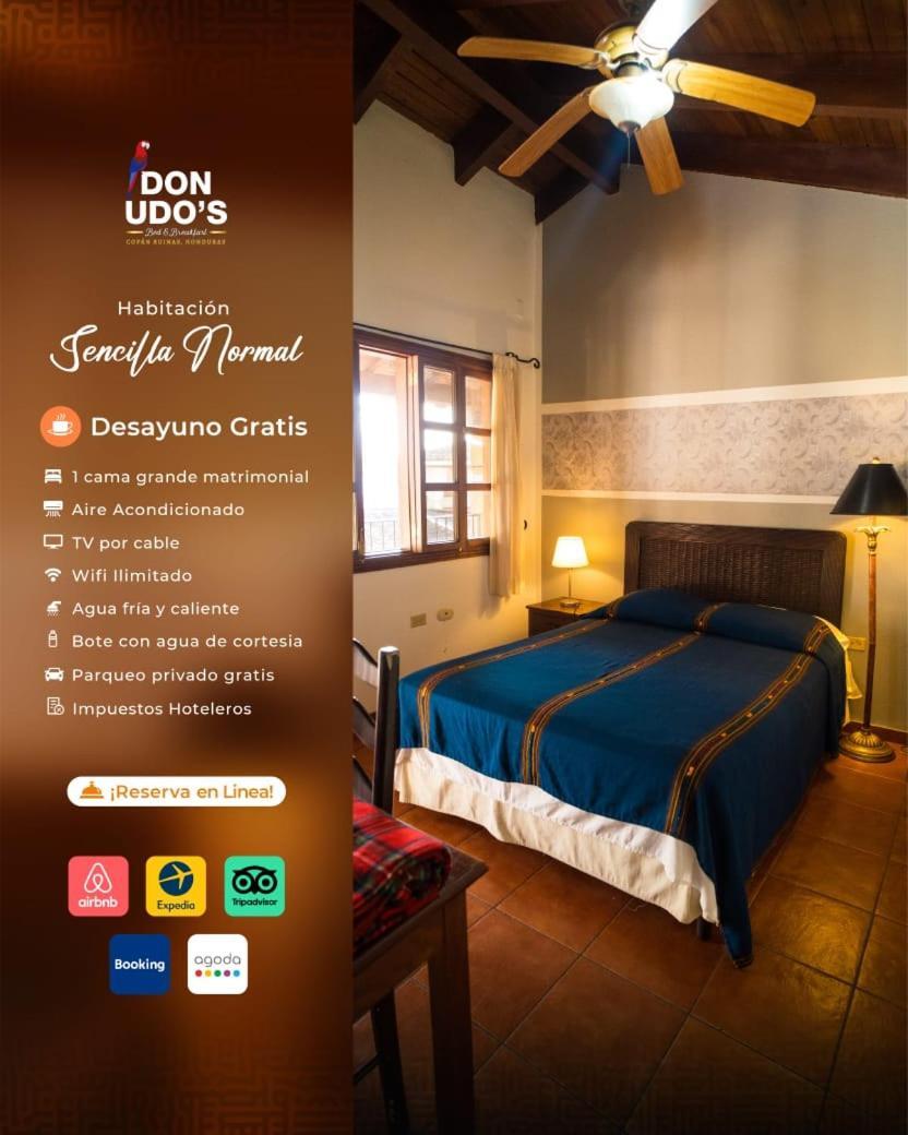 Hotel Don Udos Bed & Breakfast Copán المظهر الخارجي الصورة